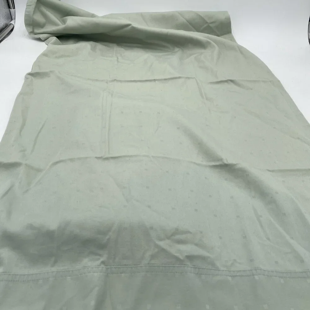 LAURA ASHLEY Mint Green KING pillowcases Set 2 Tone on Tone Dot Pillow Case